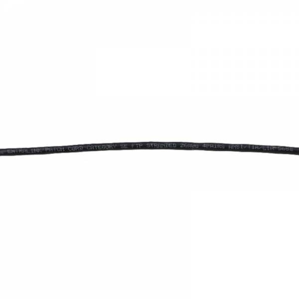 Cavo patch sventato FTP Cat5e 10m nero