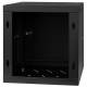 Armadio rack 10" 6U, 300mm, porta piena, nero