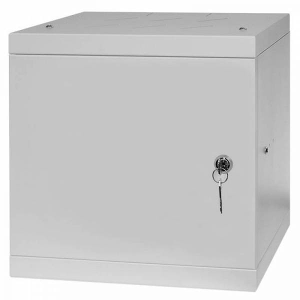 Armadio rack 10" 6U, 300mm, porta piena, grigio