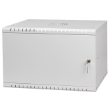 Armadio rack 19" 6U, 350mm, Porta in metallo, grigio