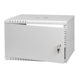 Armadio rack 19" 6U, 350mm, Porta in metallo, grigio