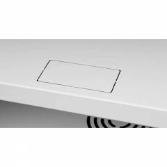 Armadio rack 19" 6U, 450mm, porta in vetro, grigio
