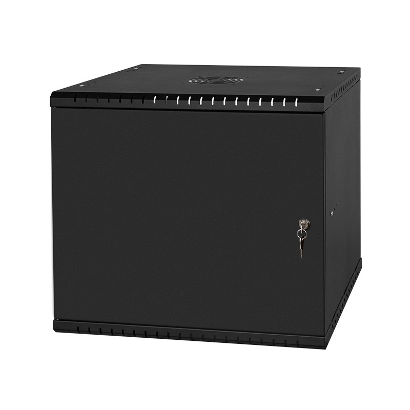Armadio rack 19" 9U, 450mm, Porta in metallo, nero