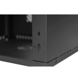 Armadio rack 19" 9U, 450mm, Porta in metallo, nero