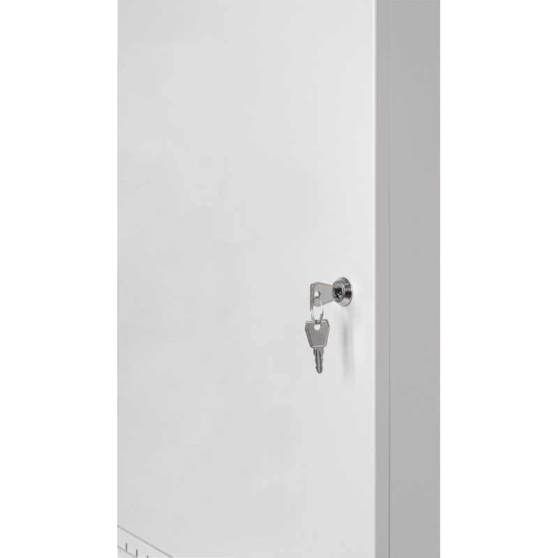 Armadio rack 19" 9U, 450mm, Porta in metallo, grigio
