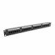 Pannello patch Cat5e UTP 24-Port RJ-45 19" 1U Nero