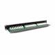 Patch Panel Cat6 UTP 24-Port RJ-45 19" 1U con ripiano