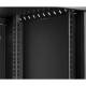 Armadio rack 19" 12U, 450mm, porta in vetro, nero