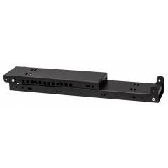 Supporto rack fissato al muro 19" 2U, 330mm, Nero