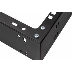 Supporto rack fissato al muro 19" 6U, 330mm, Nero