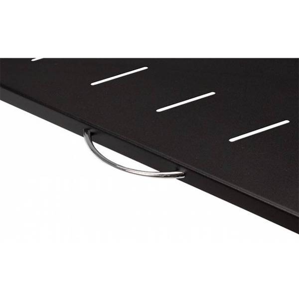Ripiano estraibile 19" 1U, 350mm, Nero