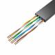 Cavo patch piatto UTP Cat6 0.75m nero