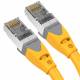 Cavo patch SSTP Cat6A 0.5m giallo