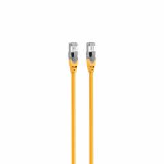 Cavo patch SSTP Cat6A 0.5m giallo