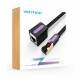 Cavo patch piatto di estensione Cat7 1.5m nero