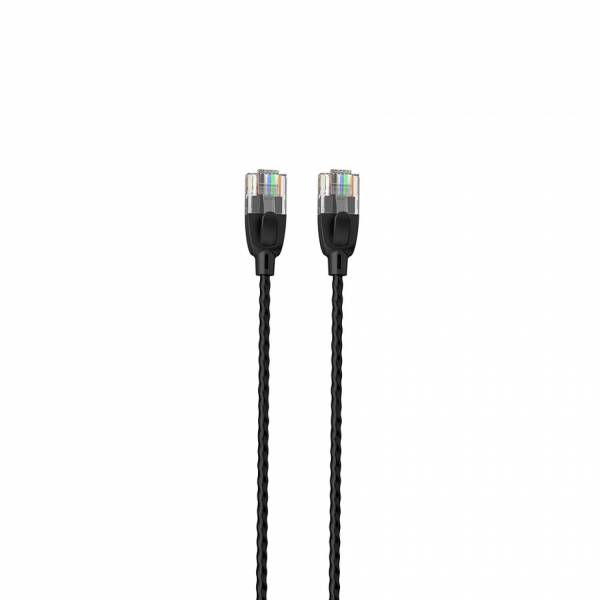 Cavo patch sottile UTP Cat6A 1m nero