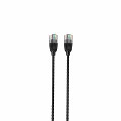 Cavo patch sottile UTP Cat6A 1.5m nero