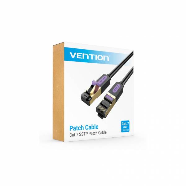 Cavo patch SSTP Cat7 1.5m nero