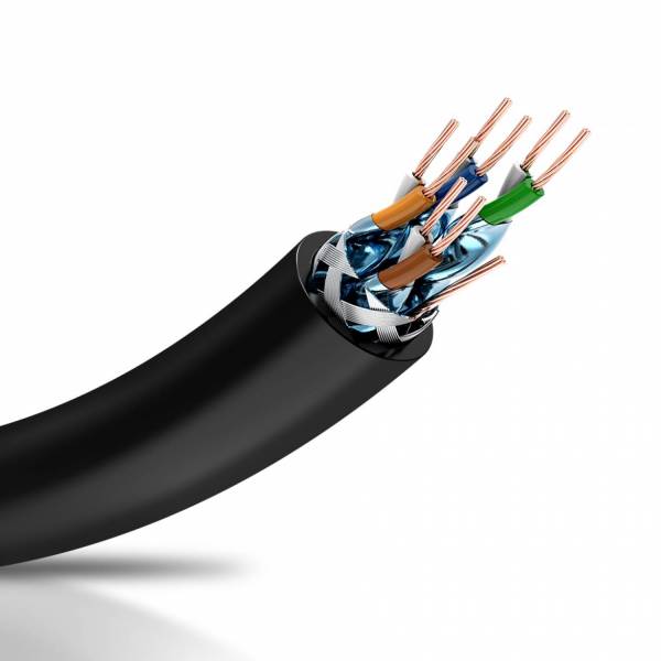 Cavo patch SSTP Cat7 10m nero