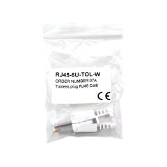 RJ45 Connettore senza attrezzi Cat6 bianco