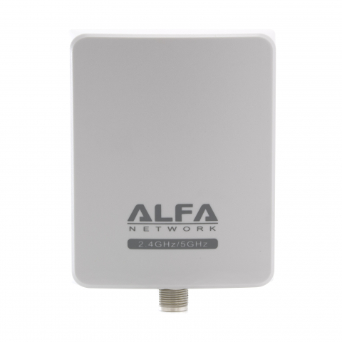 Alfa 2.4/5GHz Antenna esterna del pannello 8dBi N-Female