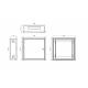 Astuccio da incasso OMP4 Bianco 400x400x120