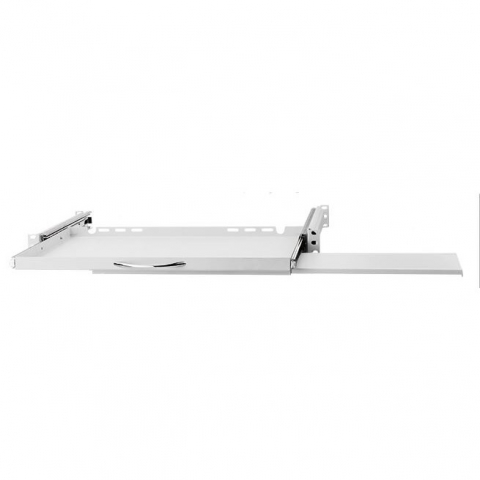 19" Ripiano estraibile per tastiera e mouse, 350mm, grigio
