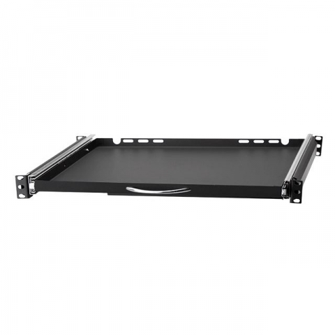 19" Ripiano estraibile per tastiera e mouse, 350mm, Nero