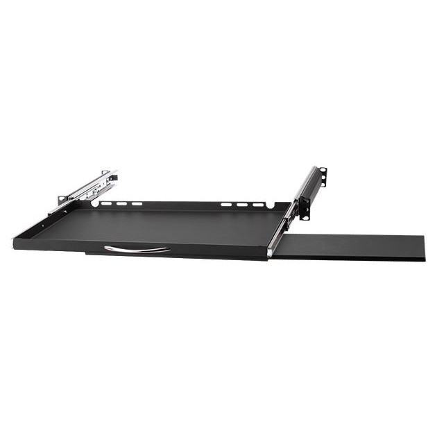 19" Ripiano estraibile per tastiera e mouse, 350mm, Nero