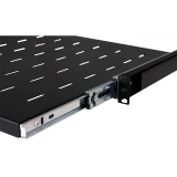 Ripiano estraibile 19" 1U, 450mm, Nero