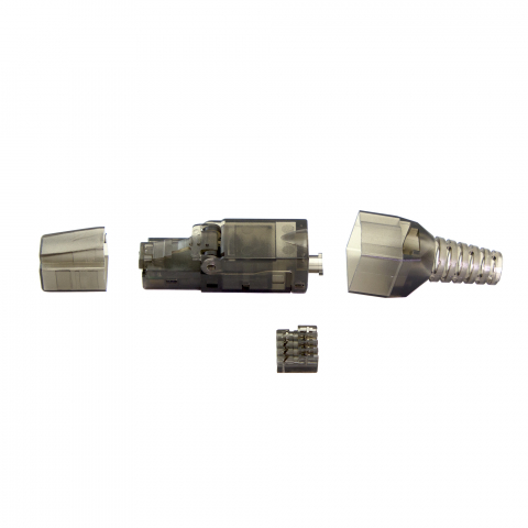RJ45 Connettore senza attrezzi Cat6 nero