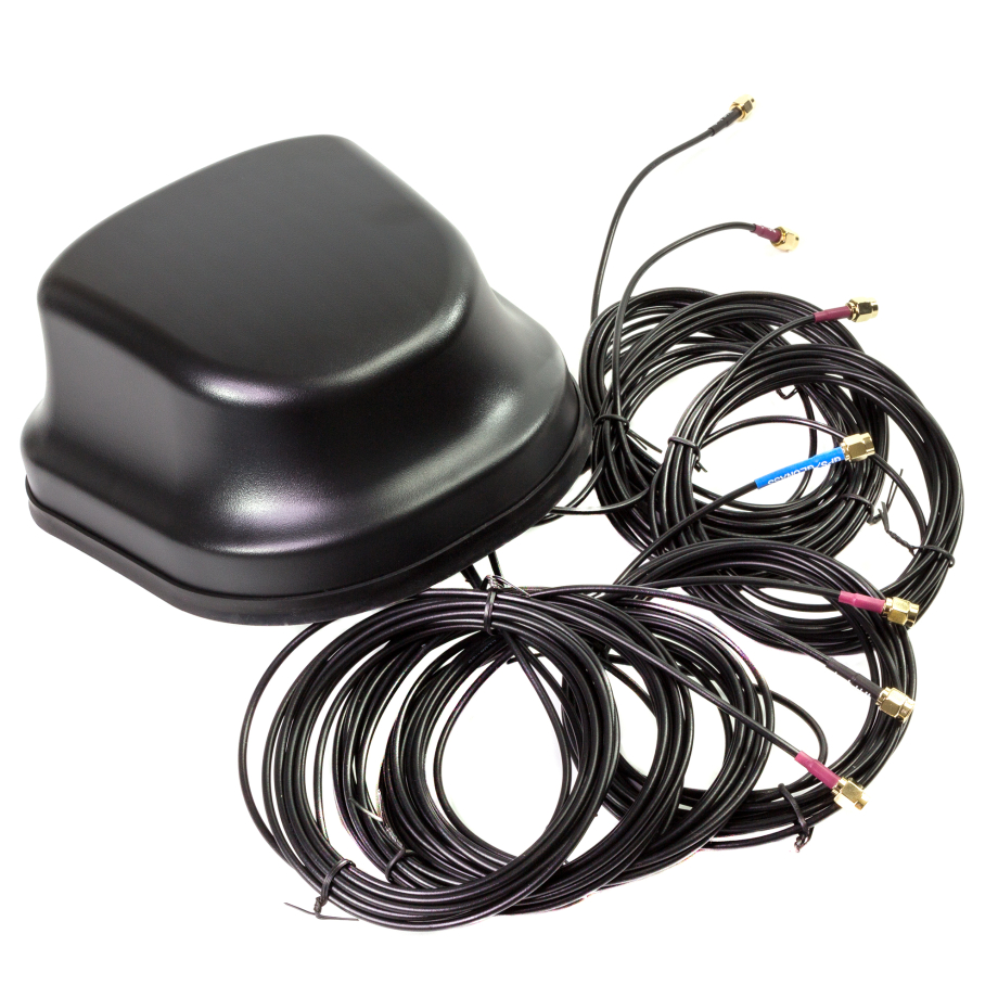 7-in-1 5G GNSS Wi-Fi antenna da tetto per auto