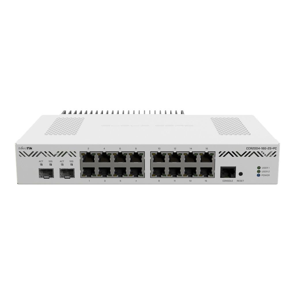 MikroTik CCR2004-16G-2S+PC | Acquista su Getic.it