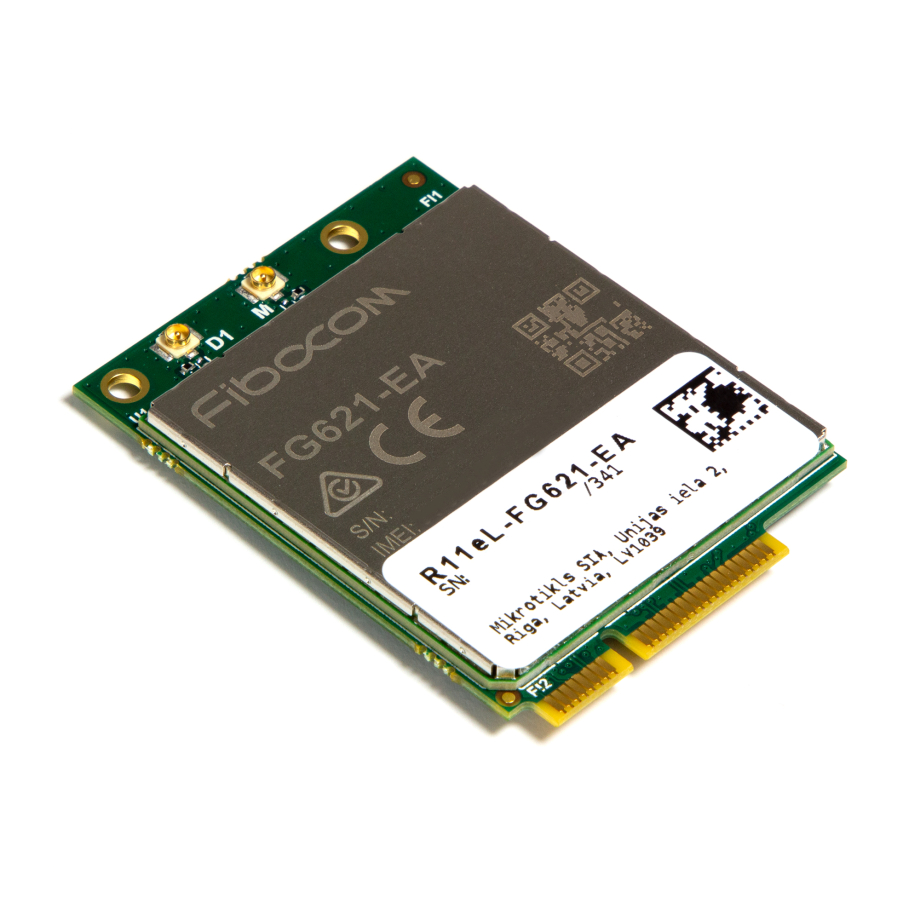 MikroTik mini-PCIe 4G LTE6 modulo modem