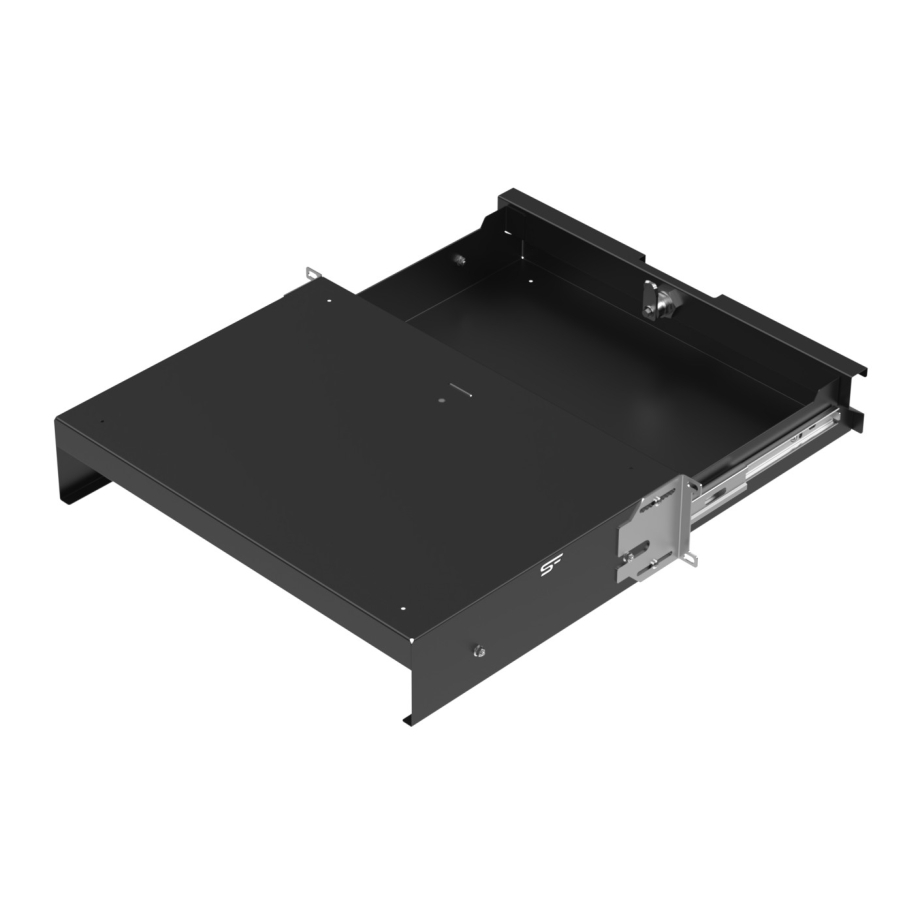 Cassetto rack 19" 2U, 320mm, Nero