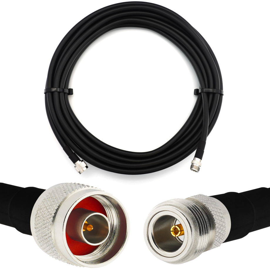 N maschio a N femmina 30m Cavo coassiale — elastico HF-400-UF (equivalente a LMR400 UF UltraFlex)