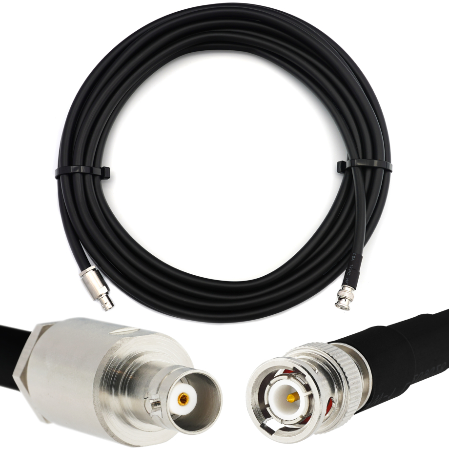BNC Maschio a BNC Femmina 30m Cavo coassiale elastico -  equivalente a LMR400 UF UltraFlex