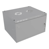 Armadio rack 19" 6U, 450mm, Porta in metallo, grigio