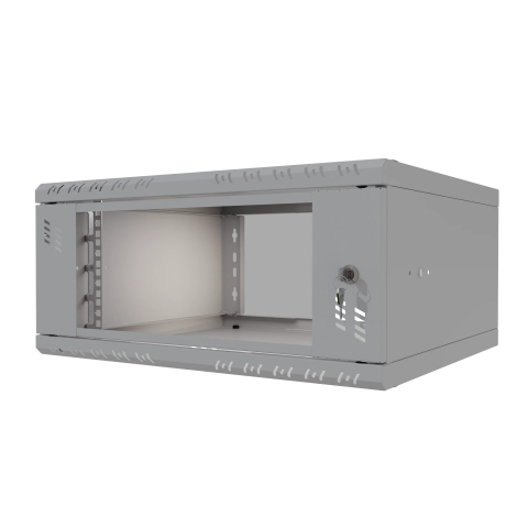 Equip 907040 Rack A Parete Triton 10, 4U, Porta In Vetro Temperato, Dimensioni 310x248x260mm, Colore Grigio RAL 7035, Carico Max 20 Kg