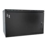 Armadio rack 19" 6U, 350mm, Porta in metallo, nero