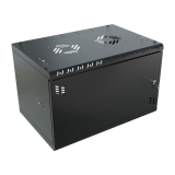 Armadio rack 19" 6U, 350mm, Porta in metallo, nero