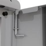 Armadio rack Pro 19" 9U, 450mm, porta in vetro, grigio