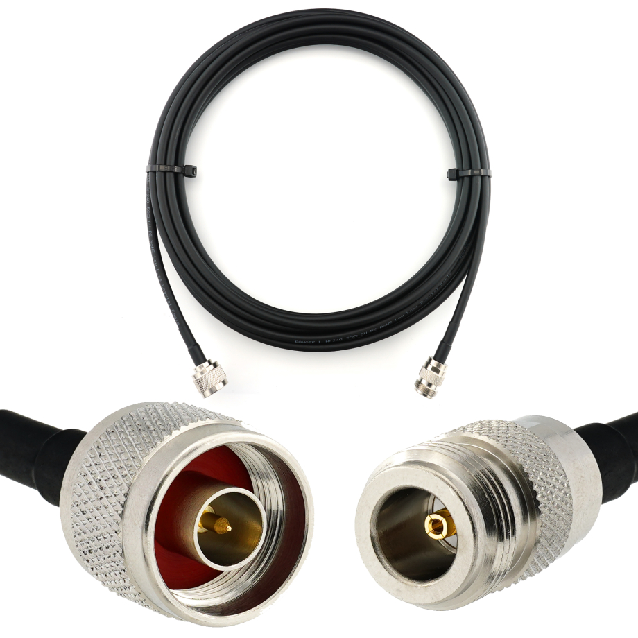 N maschio a N femmina 7m cavo coassiale — HF240 (equivalente a LMR240)