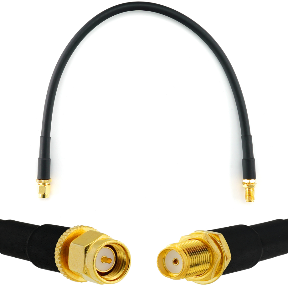 SMA maschio a SMA femmina 30cm cavo coassiale — HF240 (equivalente a LMR240)