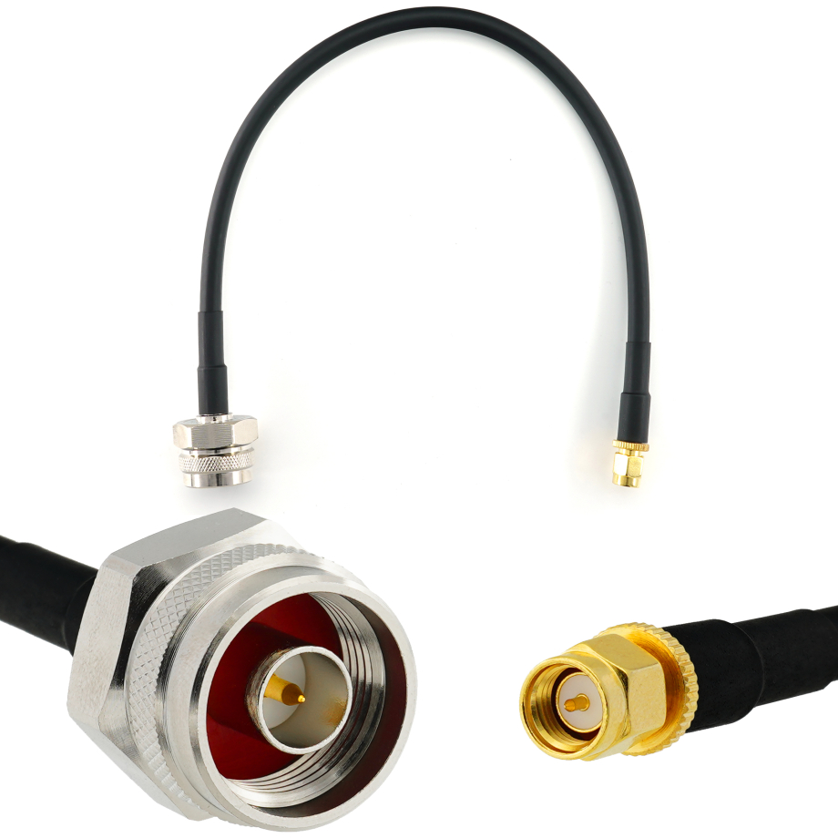 SMA maschio a N maschio Hex 30cm cavo coassiale — HF240 (equivalente a LMR240)