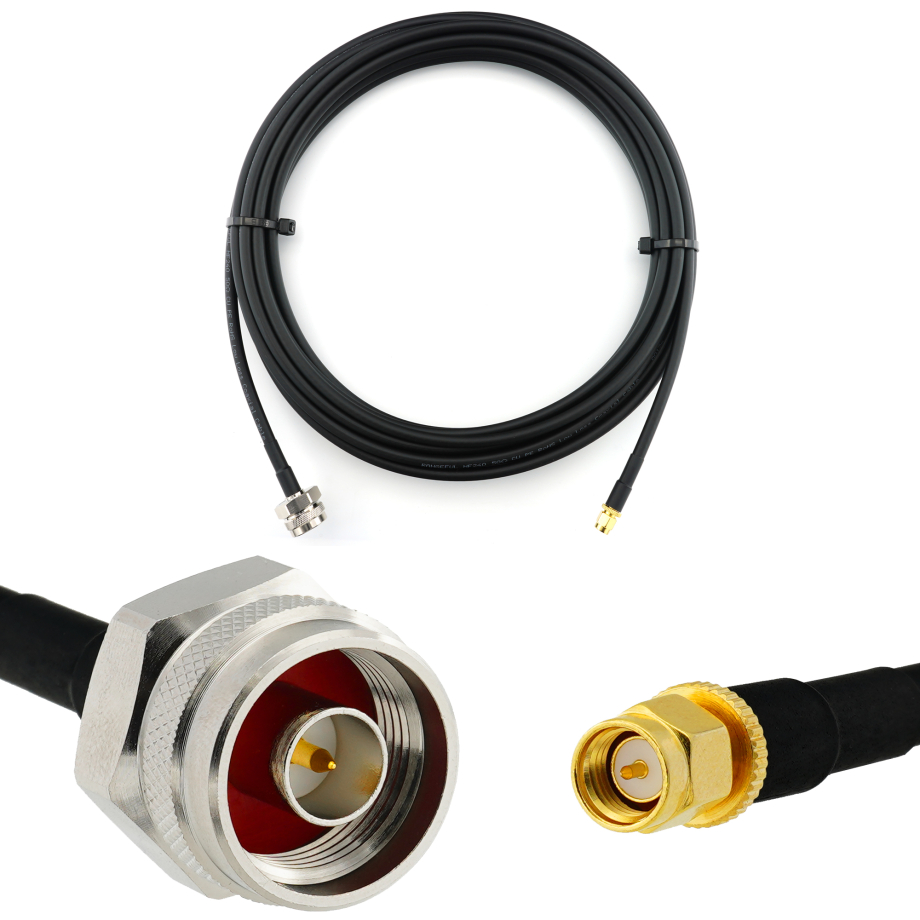 SMA maschio a N maschio Hex 10m cavo coassiale — HF240 (equivalente a LMR240)