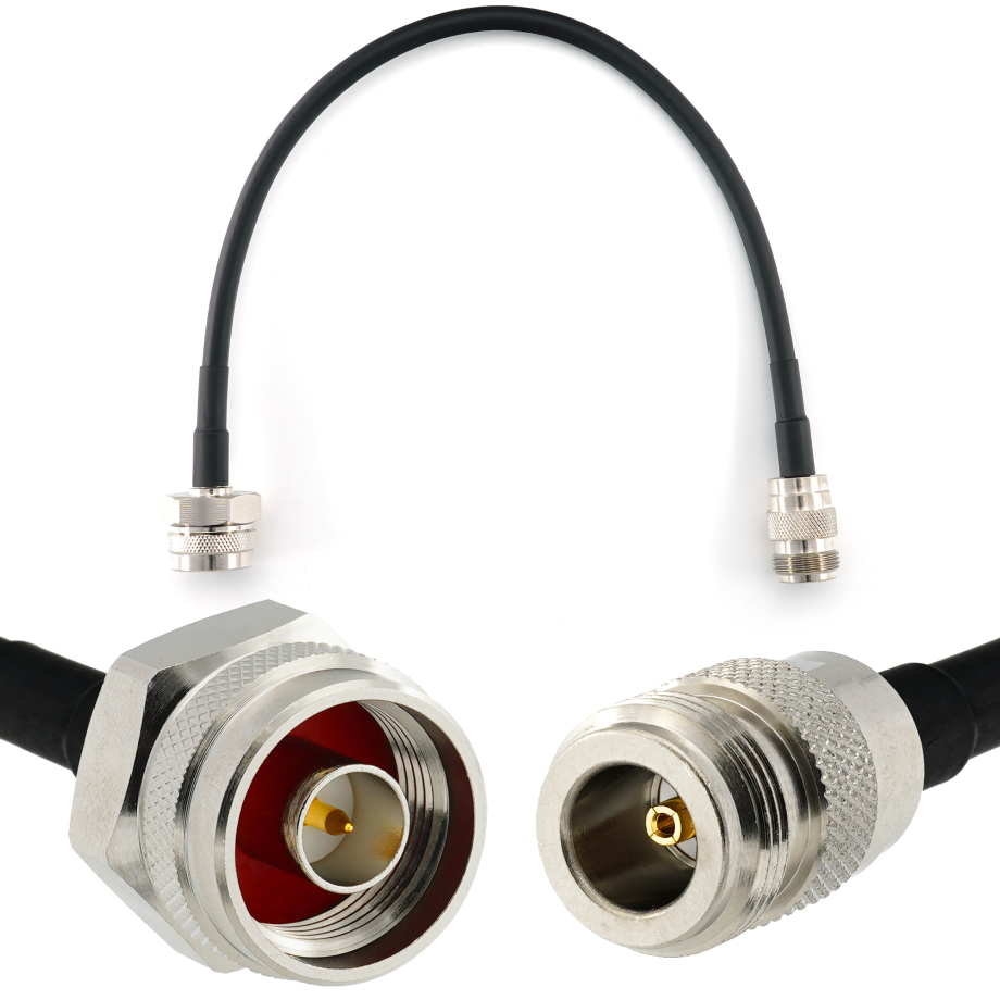N maschio Hex a N femmina 30cm cavo coassiale — HF240 (equivalente a LMR240)