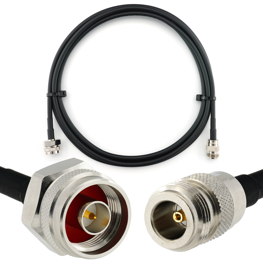 N maschio Hex a N femmina 1m cavo coassiale — HF240 (equivalente a LMR240)