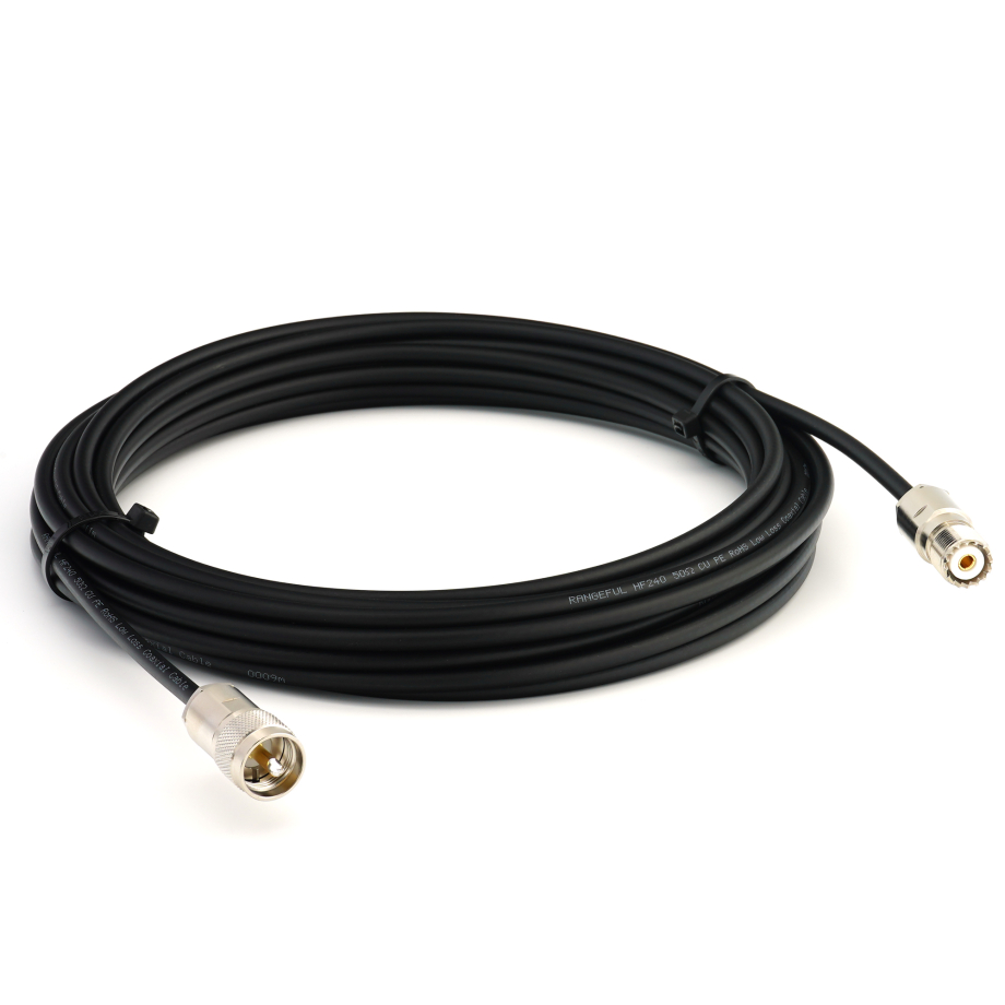 PL259 a SO239 10m cavo coassiale UHF radio CB — HF240 (equivalente a LMR240)