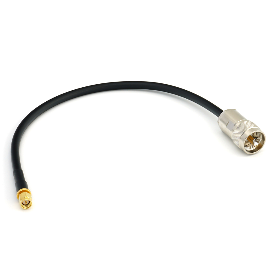 SMA Male a PL259 30cm cavo coassiale flessibile UHF radio CB — HF240 (equivalente a LMR240)